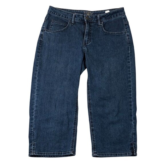 Lee Riders Women's Capri Jeans Size 6M Blue Denim Relaxed Casual Classic Y2K - Picture 1 of 12